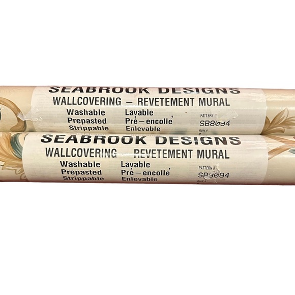 Seabrook Designs Wall Coverings 2 Double Rolls Wallpaper Pattern SB8094 NEW - Picture 2 of 6